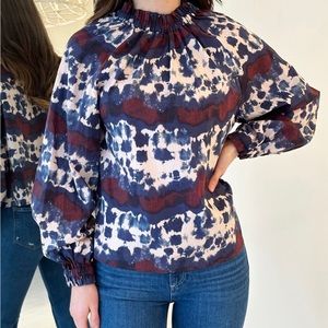 Marie Oliver June top in midnight NWT